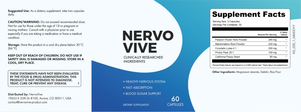 Dietary Supplement Nervovive